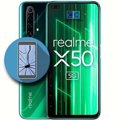 cambiar pantalla realme x50