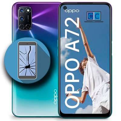 cambiar pantalla oppo a72 precio