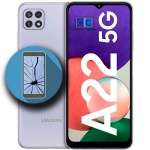 cambiar pantalla galaxy a22 precio