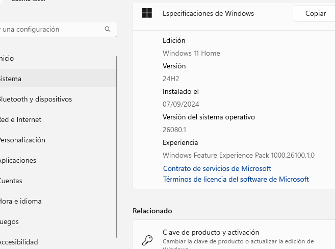 captura de pantalla instalación windows 11 24h2